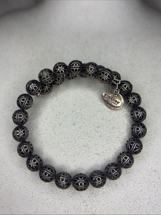 Alex and Ani Jewelry - Alex and Ani Antique Silver Filigree Bead Stretch Bracelet